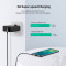 Кабель UGREEN US176 Angled USB 2.0 to Angled USB Type-C Cable Nickel Plating Aluminum Shell 3A 3м Black (70875)