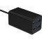 Зарядний пристрій GEMBIRD 2xUSB-A, 2xUSB-C, PD+QC3.0, GaN 65W Black (TA-UC-2A2C-PD65-01-BK)