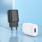Зарядное устройство HOCO C134A Solid 1xUSB-A, 12W Black w/Micro-USB cable (6942007621335)