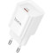 Зарядний пристрій HOCO C146A Charm 1xUSB-C, PD20W, QC3.0 White (6942007630245)