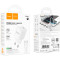 Зарядний пристрій HOCO C146A Charm 1xUSB-C, PD20W, QC3.0 White w/Type-C cable (6942007630269)