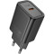 Зарядний пристрій HOCO N60 Gentle GaN 1xUSB-C, PD20W Black (6942007644174)