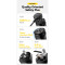 Перехідник мережевий ESSAGER Global Universal Adapter UK Male to EU Female Black
