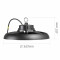 Светильник индустриальный VIDEX VL-HB01-2005B Black 200W 5000K