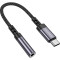 Адаптер BOROFONE BV24 Graceful Digital Audio Converter Cable USB-C to 3.5mm Gray