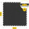 Мат-пазл (ласточкин хвіст) 4FIZJO Puzzle Mat 100x100x2cm Black/Gray (P-5907739316226)