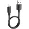 Кабель HOCO X96 Hyper USB-A to Lightning 0.25м Black