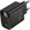 Зарядний пристрій BOROFONE BA98A Ilustre 1xUSB-A, 2xUSB-C, PD30W, QC3.0 Black
