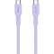 Кабель CANYON OnWire 60CL Type-C to Type-C Color Braided 60W 1м Purple (CND-CCAP60AB10PU)