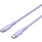 Кабель CANYON OnWire 60CL Type-C to Type-C Color Braided 60W 1м Purple (CND-CCAP60AB10PU)