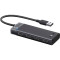USB-хаб UGREEN CM653 4-in-1 USB-A to 4xUSB-A 3.2 Gen1 Black (15548)
