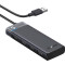 USB-хаб UGREEN CM653 4-in-1 USB-A to 4xUSB-A 3.2 Gen1 Black (15548)