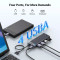 USB-хаб UGREEN CM653 4-in-1 USB-A to 4xUSB-A 3.2 Gen1 Black (15548)