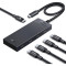 USB-хаб UGREEN CM806 5-in-1 Type-C to 4xType-C 3.2 Gen2 10G with PD Power Port Black (55334)