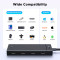 USB-хаб UGREEN CM806 5-in-1 Type-C to 4xType-C 3.2 Gen2 10G with PD Power Port Black (55334)