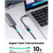 Адаптер OTG UGREEN US378 USB3.0 USB-C Male to USB-A Female Black/Gray (70889)