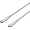 Кабель CANYON OnWire 60CL Type-C to Type-C Color Braided 60W 1м White (CND-CCAP60AB10W)