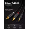 Кабель UGREEN AV102 mini-jack 3.5 mm (M) - 2RCA (M) 2м Gray (10510)