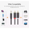 Кабель UGREEN AV102 mini-jack 3.5 mm (M) - 2RCA (M) 2м Gray (10510)