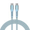 Кабель VERBATIM Sync & Charge Magnetic Cable Type-C to Type-C 100W 1.2м Blue (31856)