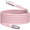 Кабель VERBATIM Sync & Charge Magnetic Cable Type-C to Type-C 60W 1.2м Pink (31853)