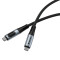 Кабель VERBATIM Sync & Charge Power Display Cable Type-C to Type-C PD 100W 1.2м Black (31848)