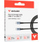 Кабель VERBATIM Sync & Charge Type-C to Type-C 100W 1.2м Black (31846)