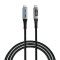 Кабель VERBATIM USB4.0 Sync & Charge Power Display Cable Type-C to Type-C PD 240W 1.2м Black (31849)