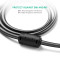Кабель UGREEN VG101 1080P Male to Male Cable VGA 3м Black (11631)