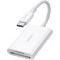 Кардридер UGREEN CM265 Type-C 3.0 Card Reader for TF/SD White (35506)