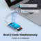 Кардридер UGREEN CM265 Type-C 3.0 Card Reader for TF/SD White (35506)