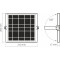 Прожектор LED на солнечной батарее с датчиком движения VIDEX VL-FSO4-205-S 5000K