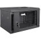 Настінна шафа 19" TRINIX TRX-6U/600X450X370 Black (6U, 600x450мм, RAL9004)