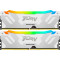 Модуль пам'яті KINGSTON FURY Renegade RGB DDR5 8000MHz 48GB Kit 2x24GB White/Silver (KF580C38RWAK2-48)