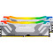 Модуль пам'яті KINGSTON FURY Renegade RGB CUDIMM DDR5 8800MHz 48GB Kit 2x24GB White/Silver (KF588CU42RWAK2-48)