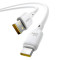 Кабель BASEUS Silky Series Fast Charging Cable USB-A to Type-C 100W 1м White (6932172668884)