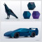 Пластик (филамент) для 3D принтера ELEGOO Galaxy PLA 1.75mm, 1кг, Galaxy Peacock Blue (50.203.0261)
