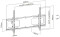 Крепление настенное для ТВ ITECH PLB-2B 43"-90" Black
