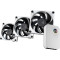 Комплект вентиляторів HYTE THICC FP12 with Nexus Portal NP50 Black/Gray 3-Pack