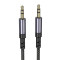 Кабель BOROFONE BL24 Graceful AUX Audio Cable mini-jack 3.5mm 1м Gray