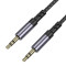 Кабель BOROFONE BL24 Graceful AUX Audio Cable mini-jack 3.5mm 1м Gray
