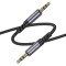 Кабель BOROFONE BL24 Graceful AUX Audio Cable mini-jack 3.5mm 1м Gray