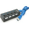 USB-хаб с выключателями VOLTRONIC YT-3H4S/1TB