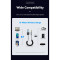 Bluetooth аудіо адаптер ESSAGER Lingfeng Aux BT5.0 Gray (EBT-LF01-P)