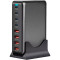 Зарядний пристрій ESSAGER Engine 320W 4xUSB-A, 4xUSB-C GaN Table Charger Black (EZC320W-QJB0G-Z)