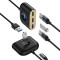 USB-хаб BASEUS Square Round 4-in-1 USB Hub Adapter Black (CAHUB-AY01)