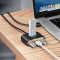 USB-хаб BASEUS Square Round 4-in-1 USB Hub Adapter Black (CAHUB-AY01)