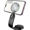 Автотримач з бездротовою зарядкою HOCO HW29 Totem Ring Magnetic Wireless Fast Charging Car Holder Center Console Black
