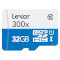 Карта памяти LEXAR microSDHC High Performance 32GB UHS-I Class 10 + SD-adapter (LSDMI32GBB1EU300A)