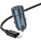 Автомобільний зарядний пристрій HOCO Z57 Glorious 1xUSB-C, PD30W Metal Gray w/Type-C to Lightning cable (6942007633062)